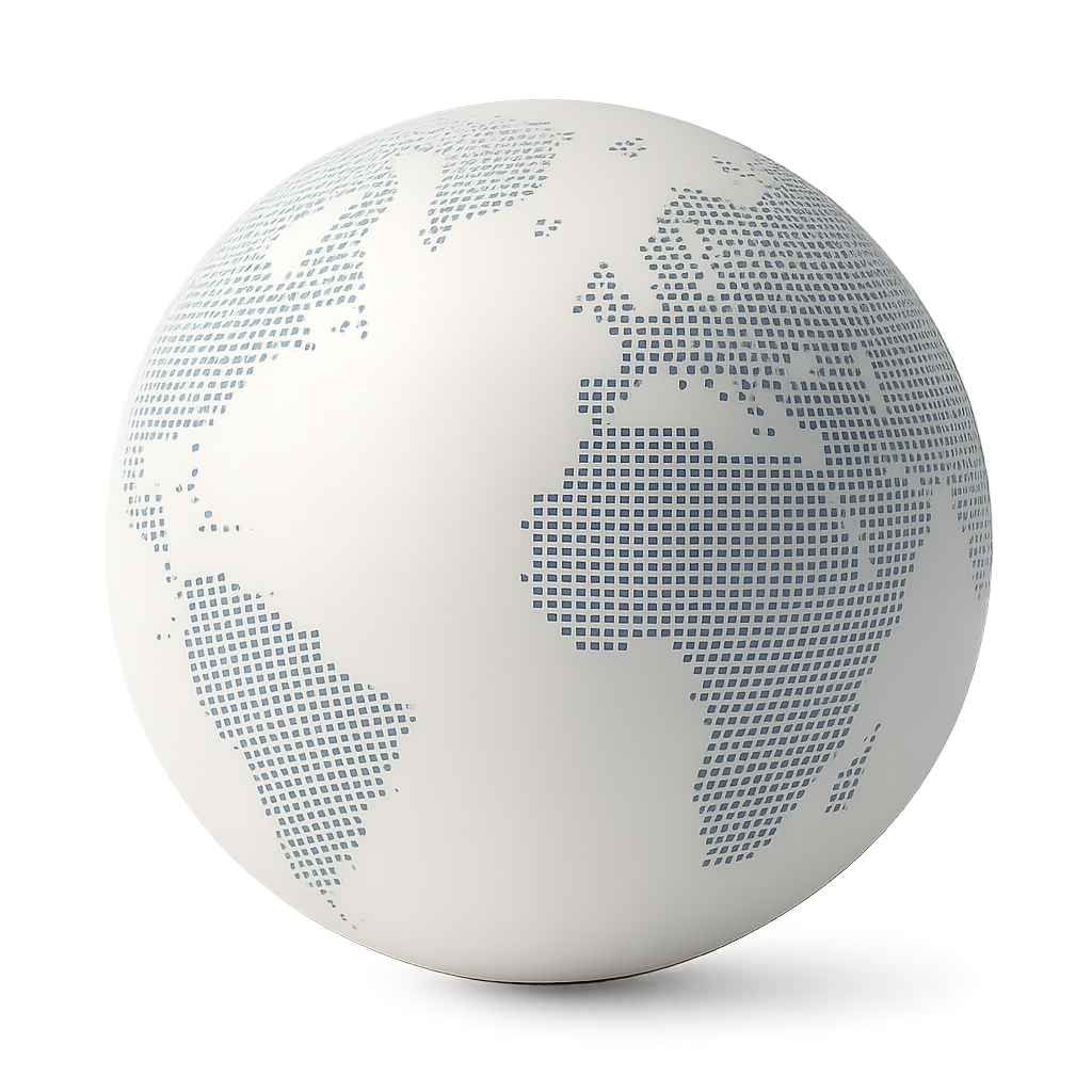 Globe representing the jurisdictions Callero supports for brokerage compliance